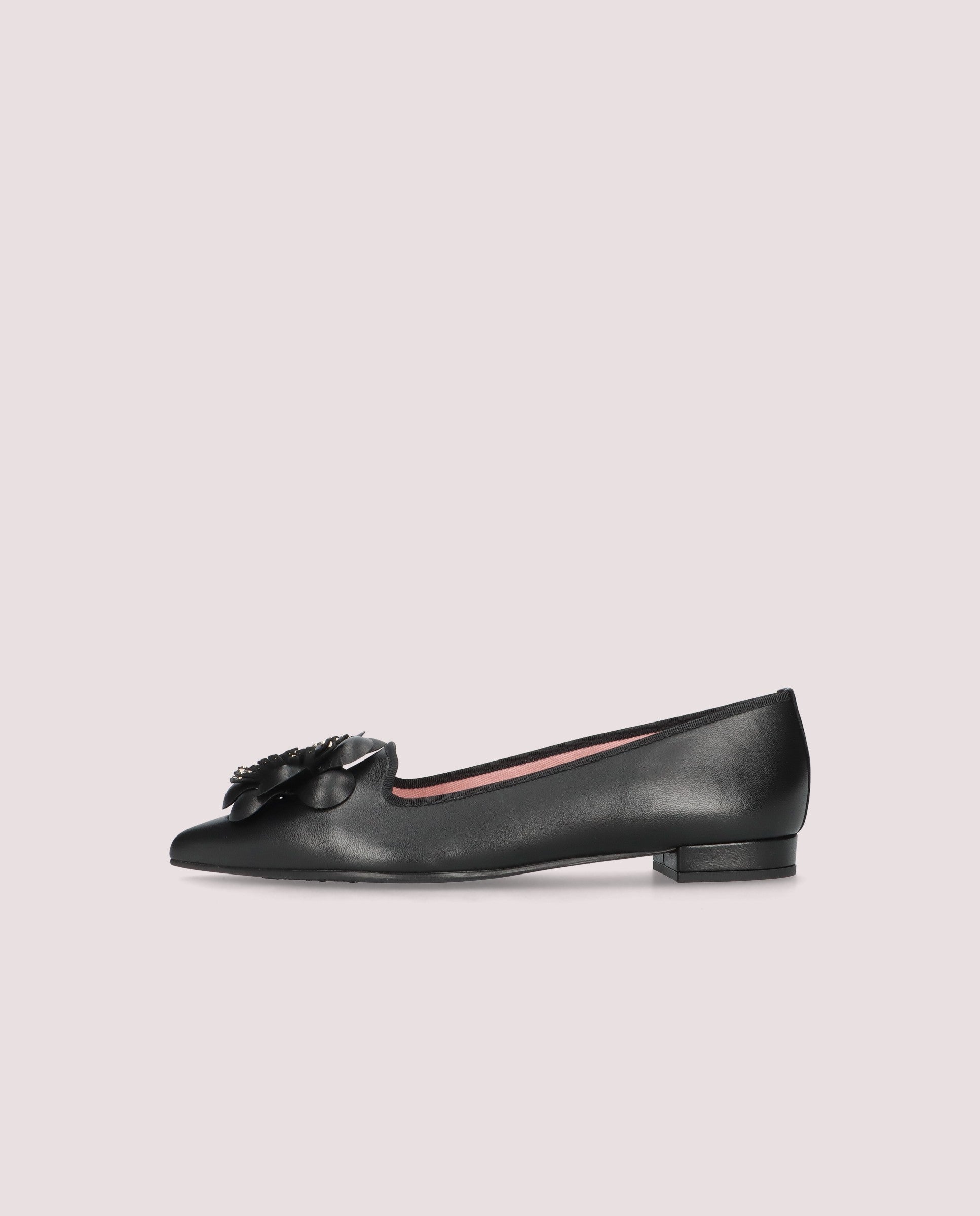 Clementine Black Leather Loafers