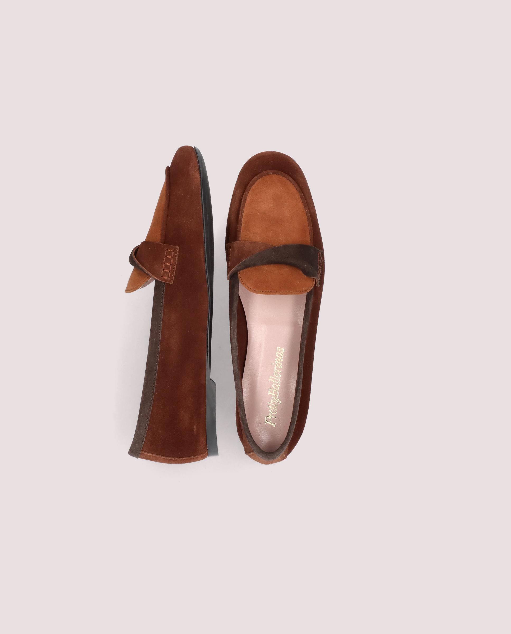 Faye Brown Suede Loafers