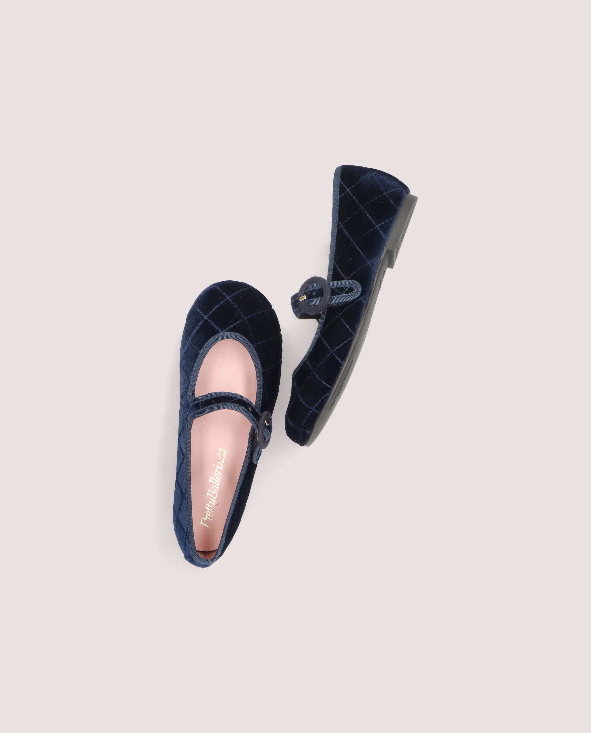 Hannah Blue Woven Flats