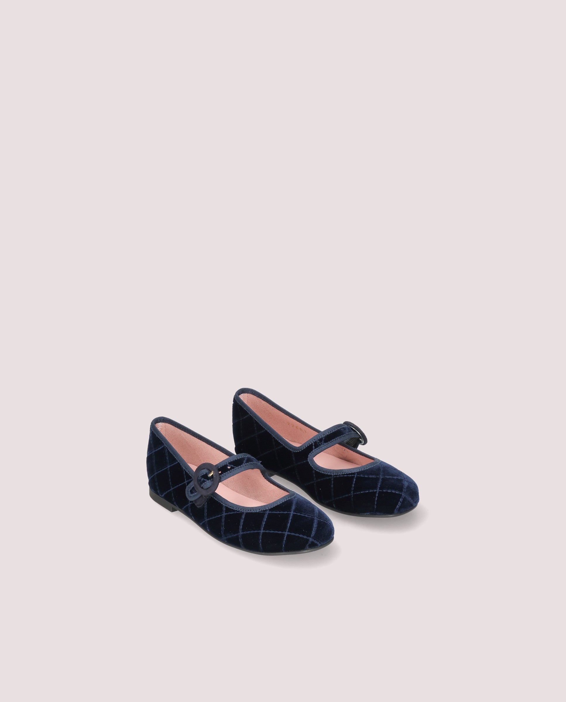 Hannah Blue Woven Flats