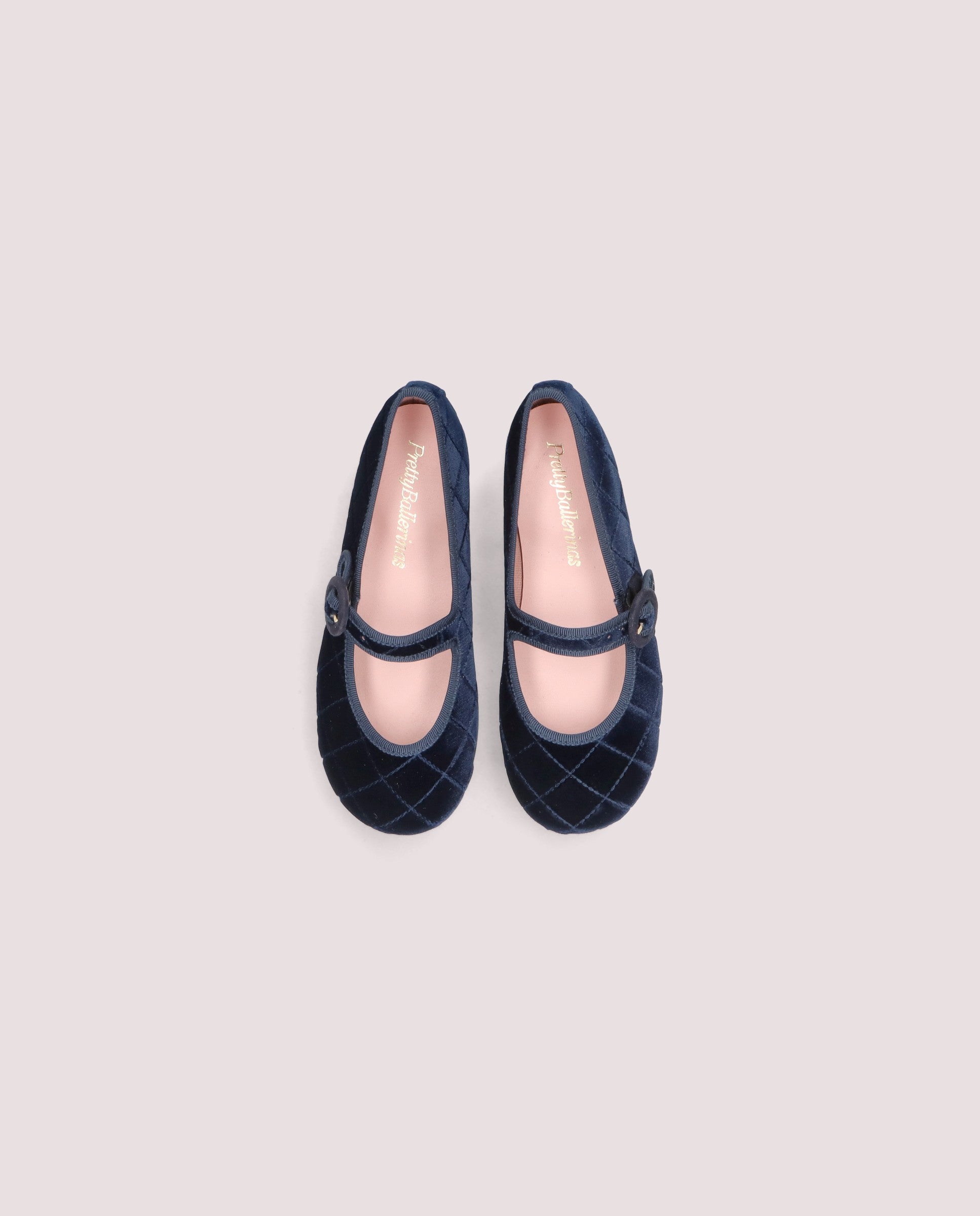 Hannah Blue Woven Flats