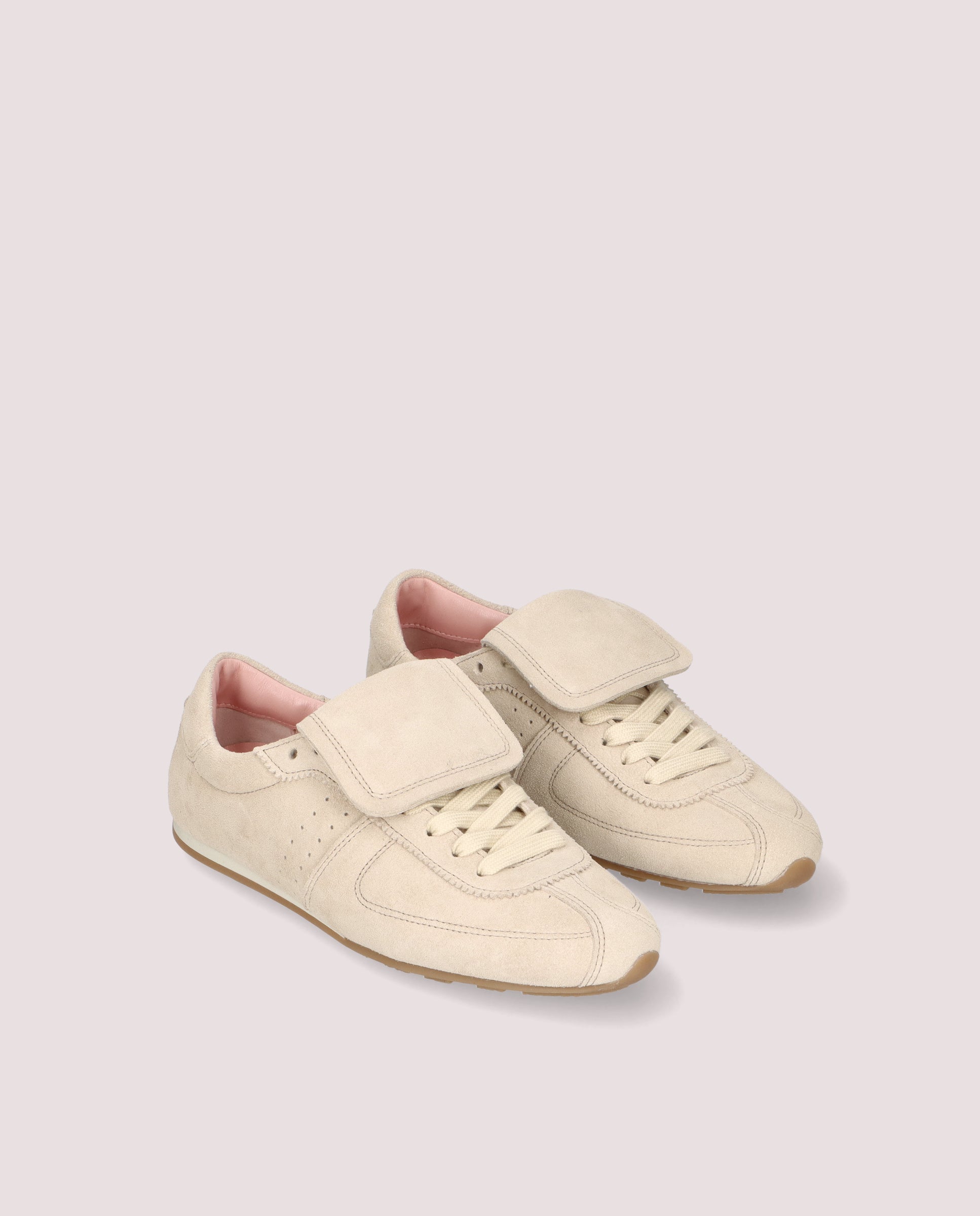 Eliana Beige Suede Sneakers