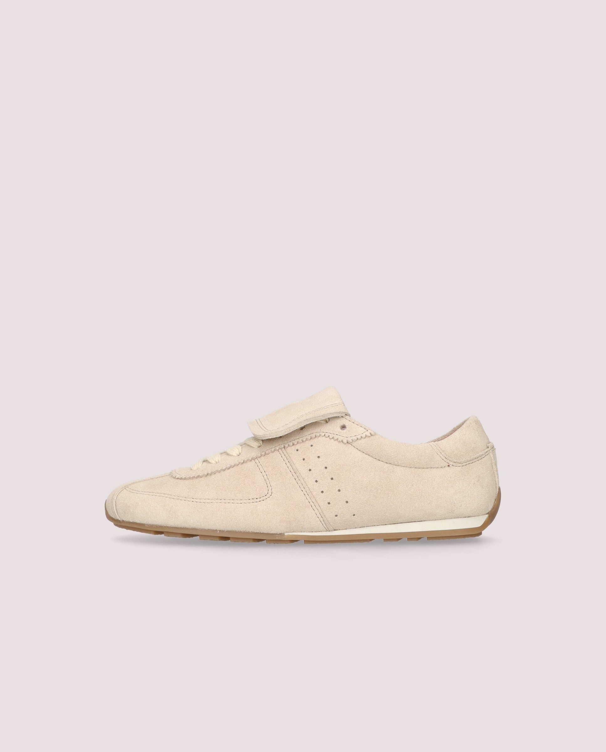Eliana Beige Suede Sneakers