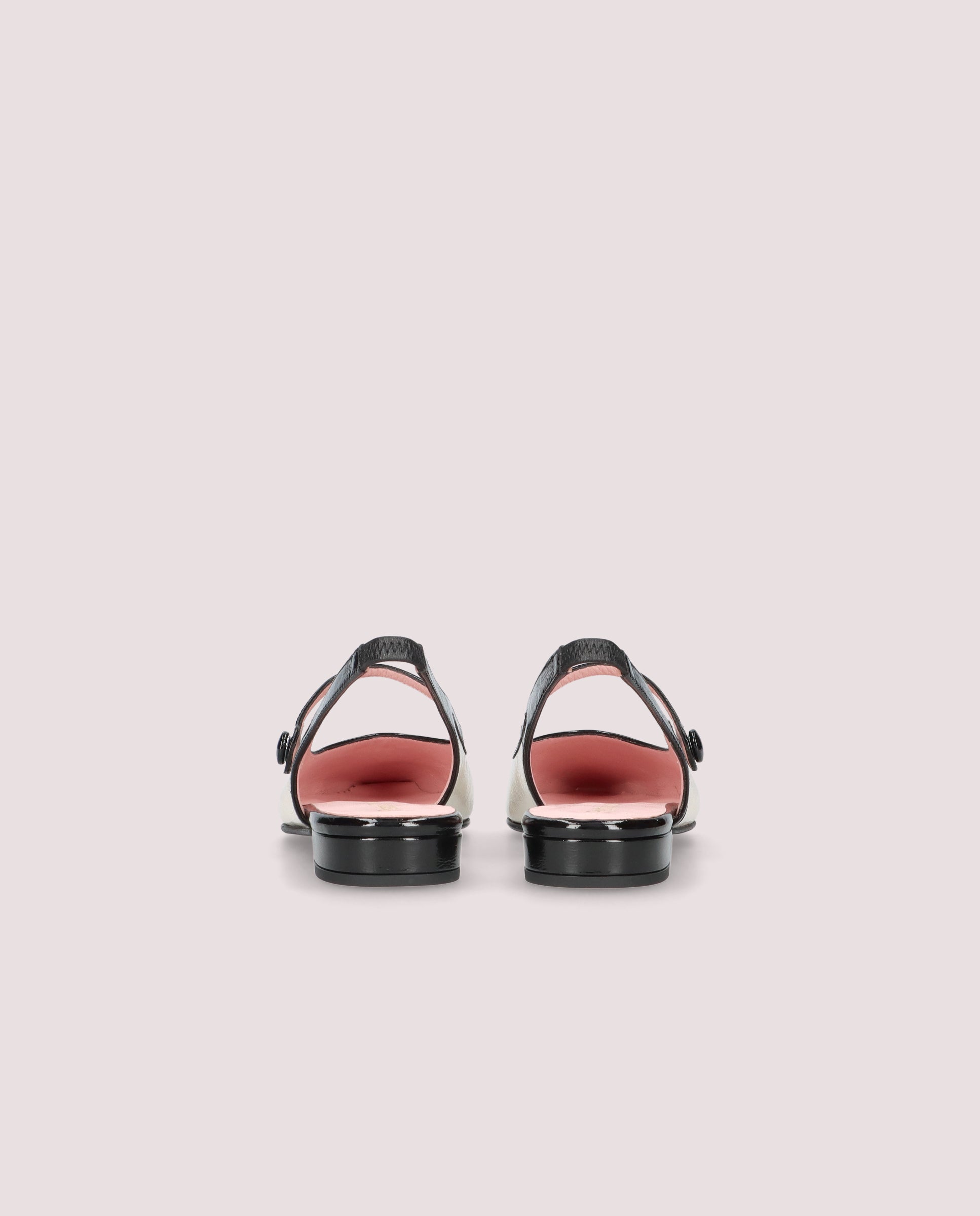 Tabitha White Patent Leather Flats