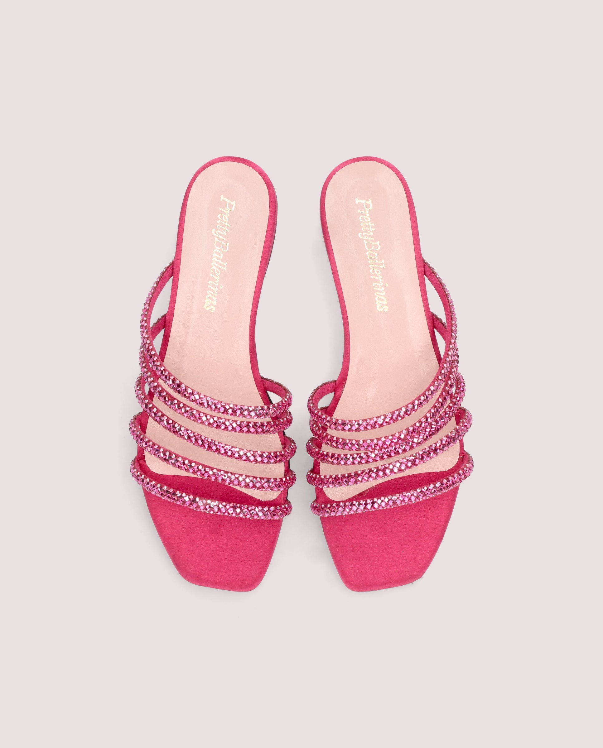 Eva Pink Fabric Sandals