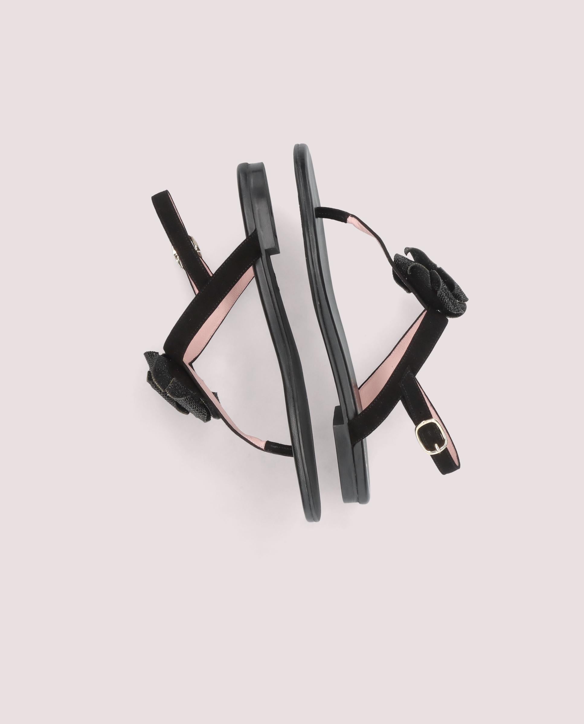 Sandalias Judy Negros Ante