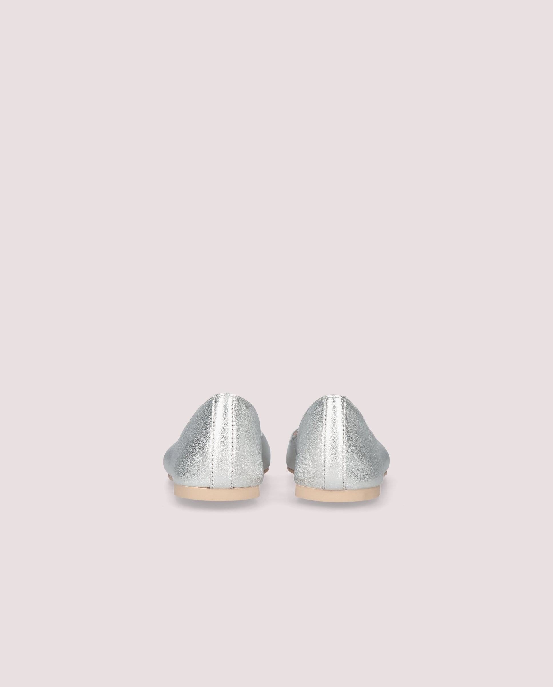 Rosario Gold Ballerinas Metallic Leather