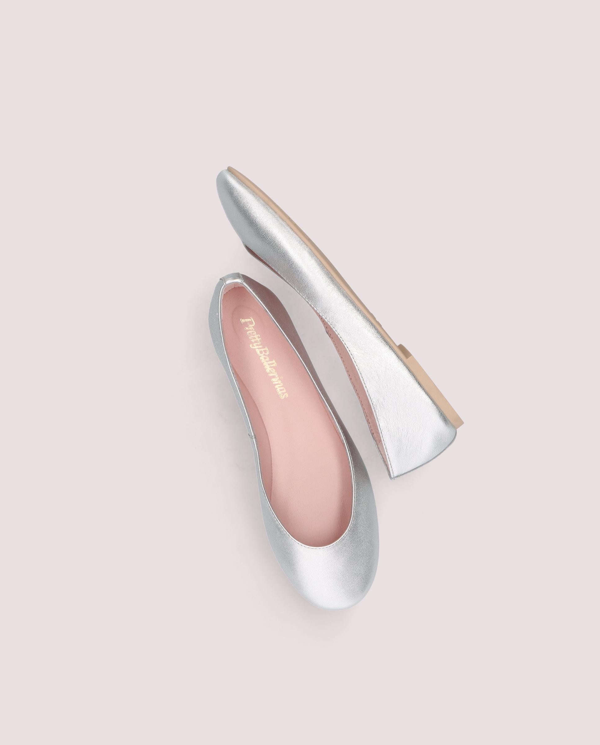 Rosario Gold Ballerinas Metallic Leather