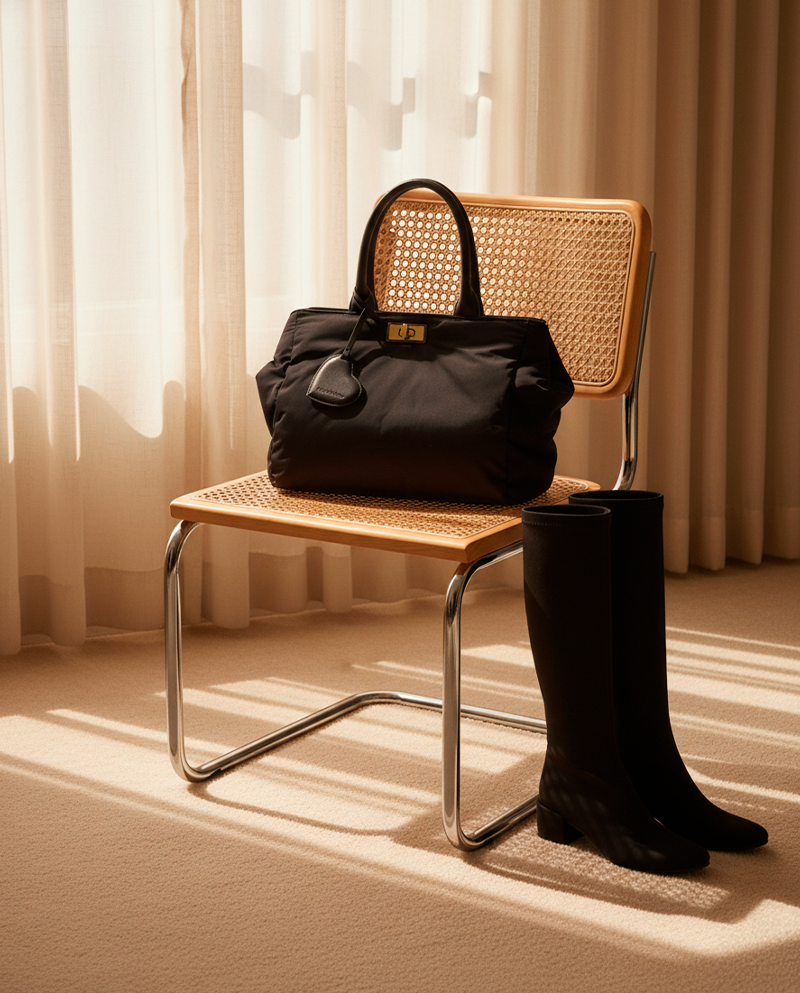 Bolsos Bags Negros Tejidos